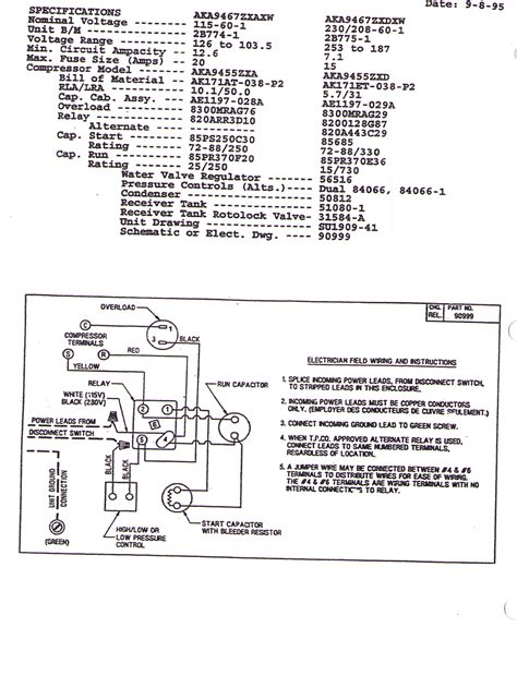 tecumseh condenser wiring diagram 
